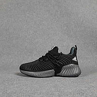 Adidas Alphabounce Instinct чорні на сірій