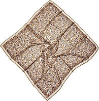 Легка хустка шарф з натурального шифону. Жіночий турецький платок шарф на літо Коричневий