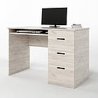 Стіл письмовий Еверест Соната (110х55х75,5) дуб крафт білий (DTM-2719)