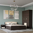 Спальня Еверест Бриз комплект 3 (модульна - 3 елементи) венге + дуб молочний (DTM-2550)