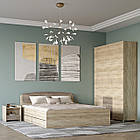 Спальня Еверест Бриз комплект 3 (модульна - 3 елементи) сонома + трюфель (DTM-2551)