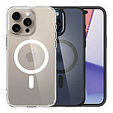 Чохол TPU+PC Spigen Ultra Hybrid with Magsafe для iPhone 15 Pro Max Колір Transparent, фото 2