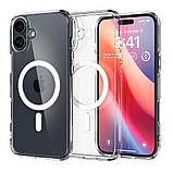 Чохол TPU+PC Spigen Ultra Hybrid with Magsafe для iPhone 16 Колір Black, фото 5