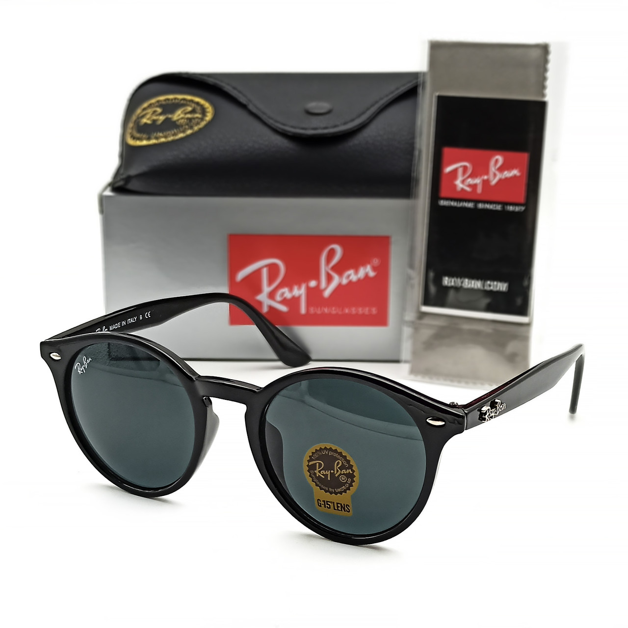 Окуляри Ray Ban Highstreet чорні, скло, фото 1