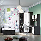 Спальня Дитяча Еверест Соната Комплект 11 (модульна - 6 елементів) венге темний + білий (DTM-2595)