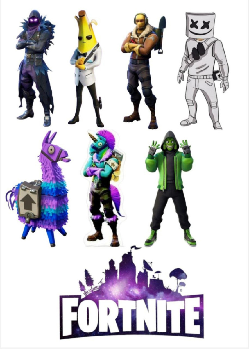 Вафельна картинка Fortnite