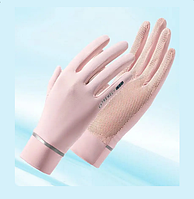 Рукавички жіночі GLOVES рожевий М 03636