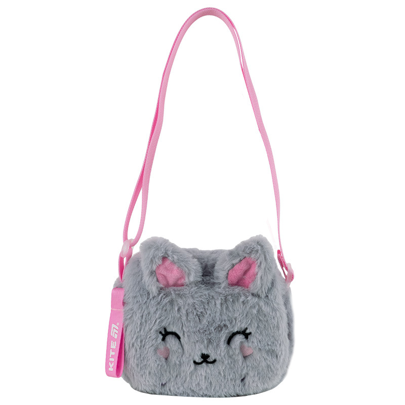 Сумка для дитячого садка Kite Kids Fluffy Cat K25-2710-3   XS(до 115 см)  15х13х3,5  сірий