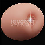 Уцінка! Подвійний мастурбатор: вагіна та анус Slider Double-Ended Masturbator Vagina and Anus Flesh (пошкоджене пакування), фото 3