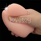 Уцінка! Подвійний мастурбатор: вагіна та анус Slider Double-Ended Masturbator Vagina and Anus Flesh (пошкоджене пакування), фото 6