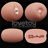 Уцінка! Подвійний мастурбатор: вагіна та анус Slider Double-Ended Masturbator Vagina and Anus Flesh (пошкоджене пакування), фото 7