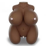 Мастурбатор в формі жіночого тіла з двома інтимними входами вагіна та анус Streetgirl's #6 Black, фото 2