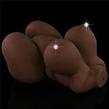 Мастурбатор в формі жіночого тіла з двома інтимними входами вагіна та анус Streetgirl's #6 Black, фото 8