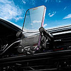 Тримач Hoco Gamble gravity linkage Car holder H66 (air outlet) |4.5-7"| чорний, фото 5