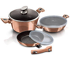 Набір посуду 6 предметів Berlinger Haus Metallic Line Rose Gold Edition (BH-7051)