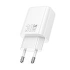 Адаптер мережевий HOCO Gentle charger N63 |1USB/1Type-C, 30W/3A, PD/QC| білий, фото 3