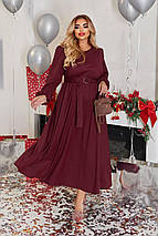 Довга сукня злегка блискуча батальні розміри, фото 2