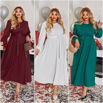 Довга сукня злегка блискуча батальні розміри, фото 1