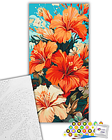 Картина за номерами Art Craft Гібіскус 13073-AC 40х80 см