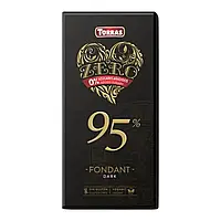 Чорний шоколад Torras Dark Fondant 95% Іспанія без цукру без глютену 100 г