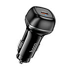 Адаптер автомобільний Hoco Rank single port Car charger Z58 |1Type-C, 30W/3A, PD30W/QC| чорний, фото 2