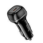Адаптер автомобільний Hoco Rank single port Car charger Z58 |1Type-C, 30W/3A, PD30W/QC| чорний, фото 5