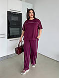 Жіночий костюм двійка великі розміри новинка 2025, фото 3