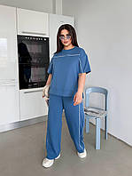 Жіночий костюм двійка великі розміри новинка 2025