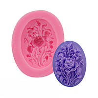 Молд маленький Троянда 36 на 45 мм рожевий
