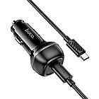 Адаптер автомобільний Hoco rank single port Car charger Z58 (Type-C to Type-C set) |1Type-C, 30W/3A чорний, фото 3