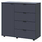 Комод у вітальню Doros Гелар GС1 100х40х81,2 см Графіт (DRS-011288)