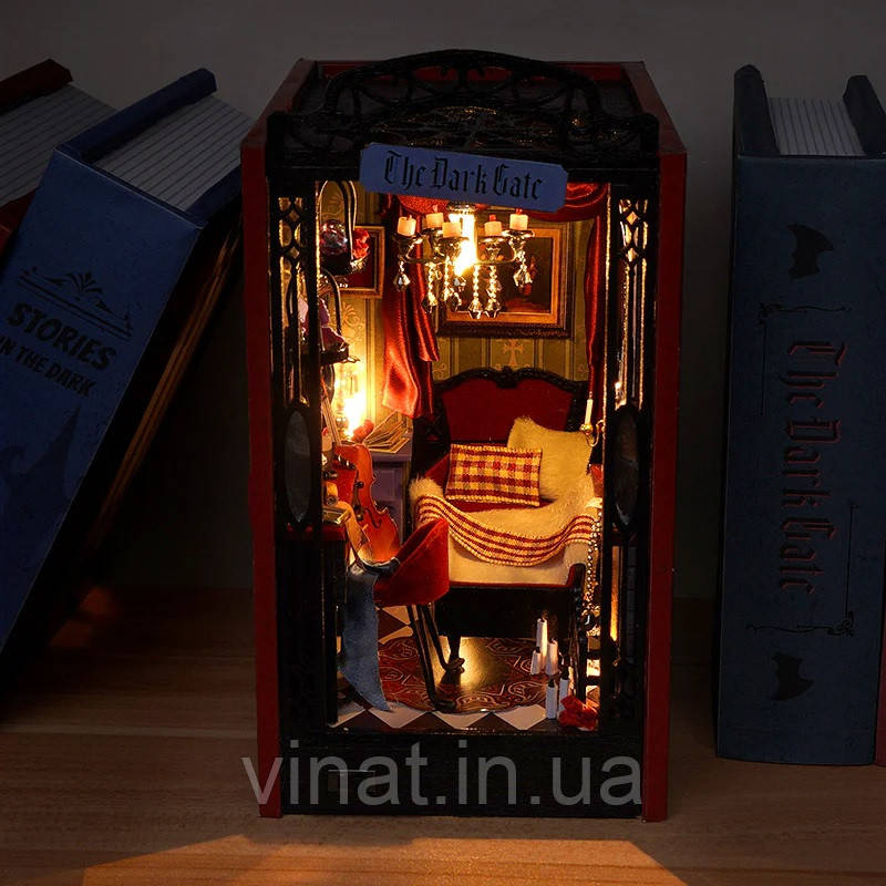 Бук Нук Щоденник вампіра Дракули Book Nook Vampire Diary DIY TL-9 Інтер'єрний конструктор