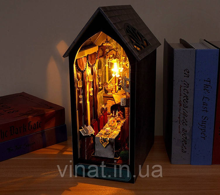 Бук Нук Готичний Вампірський Ресторан Інтер'єрний конструктор Vampire’s Restaurant DIY Book Nook Kit TC-22