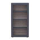 Етажерка у вітальню низька Doros Дана 80х33,6х157,4 см Графіт (DRS-011347)