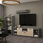 Комплект у вітальню Doros Такна 3Д Графіт/Дуб сонома (DRS-011352)