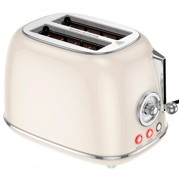 Тостер Hoco Kitchen retro toaster HJD12A |850W, 38mm slot, 6 levels| бежевий