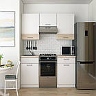 Кухня модульна Лея Doros 180х60х250 см Білий/Дуб сонома (DRS-011381)