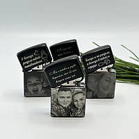Запальничка Zippo з індивідуальним дизайном – гравіювання фото та напису, 10 років гарантії на гравіювання