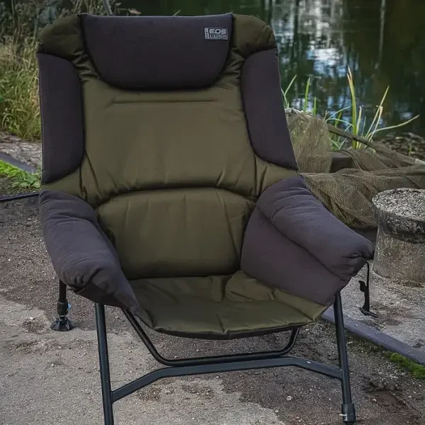 Fox EOS Lounger Chair - Bequemer Klappstuhl Mit 4 Verstellpositionen Für Garten & Camping