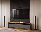 Стінка у вітальню Doros U3 180х33х48 Дуб тахо/Графіт (DRS-011408)