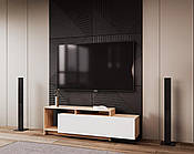 Стінка у вітальню Doros U2 160х38х48 см Дуб сонома/Білий (DRS-011413)