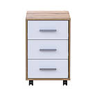 Тумба офісна Doros Т3 43х42х66,4 см Дуб евок/Білий (DRS-011446)