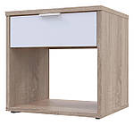 Приліжкова тумба Doros N2 40х33,1х41,2 см Дуб сонома/Білий (DRS-011451)