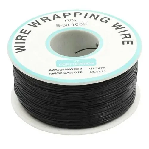 Одножильний монтажний дріт (30AWG/250 м) чорний