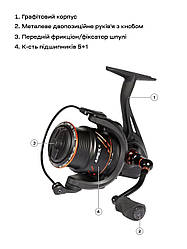 Котушка Brain Apex SE 3000S 5+1BB 5.0:1 (164674)