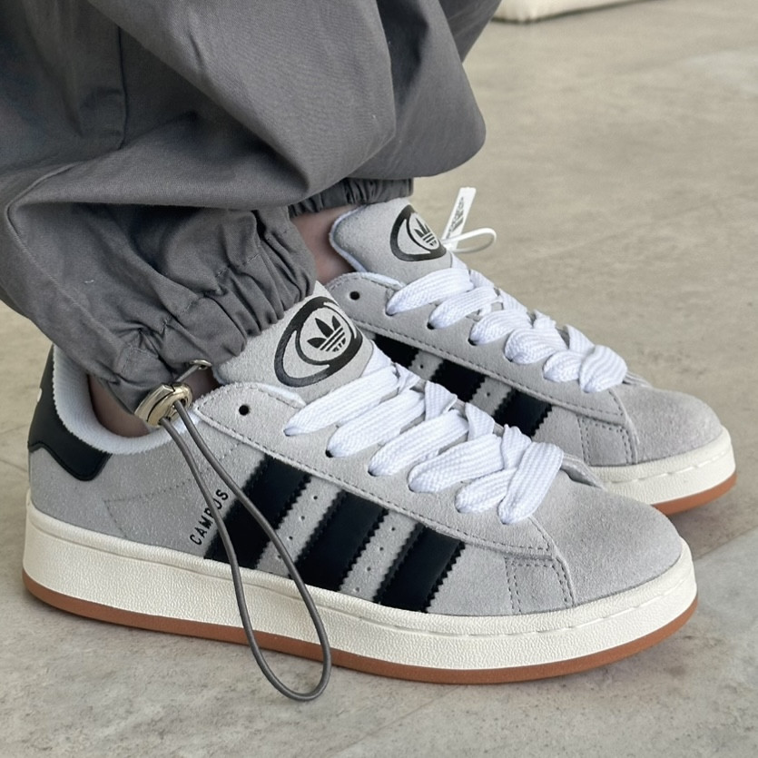 Adidas Campus Crystal White Black, фото 1