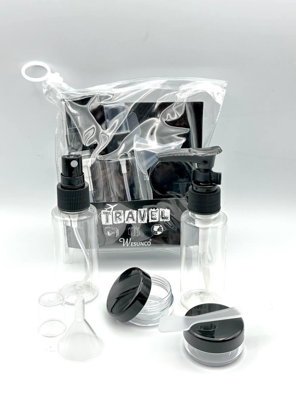 Набір дорожньої тари в силіконовій косметичці 6 предметів