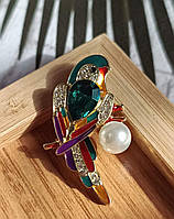 Брошка Яскравий папуга BRS007