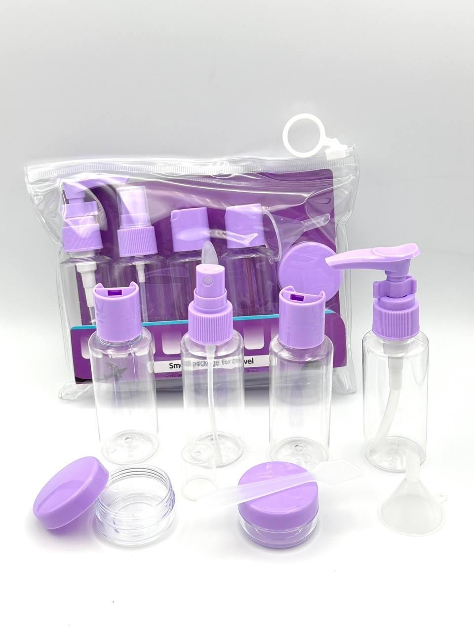 Набір дорожньої тари в силіконовій косметичці 8 предметів