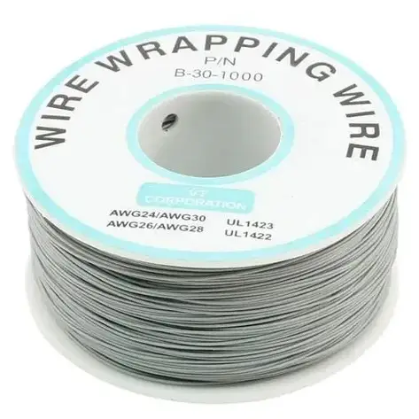 Одножильний монтажний дріт (30AWG/250 м) сірий, фото 1